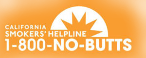 Logo of Smoker's helpline (1-800-NO-BUTTS)